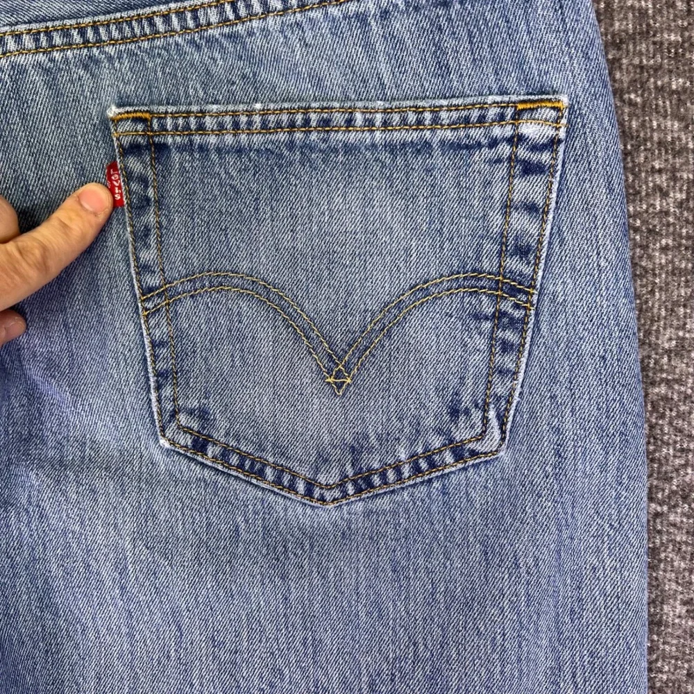 Levis 501‎ Original Jeans Mens 36x32 Blue Straight Leg Casual Casual Button Fly